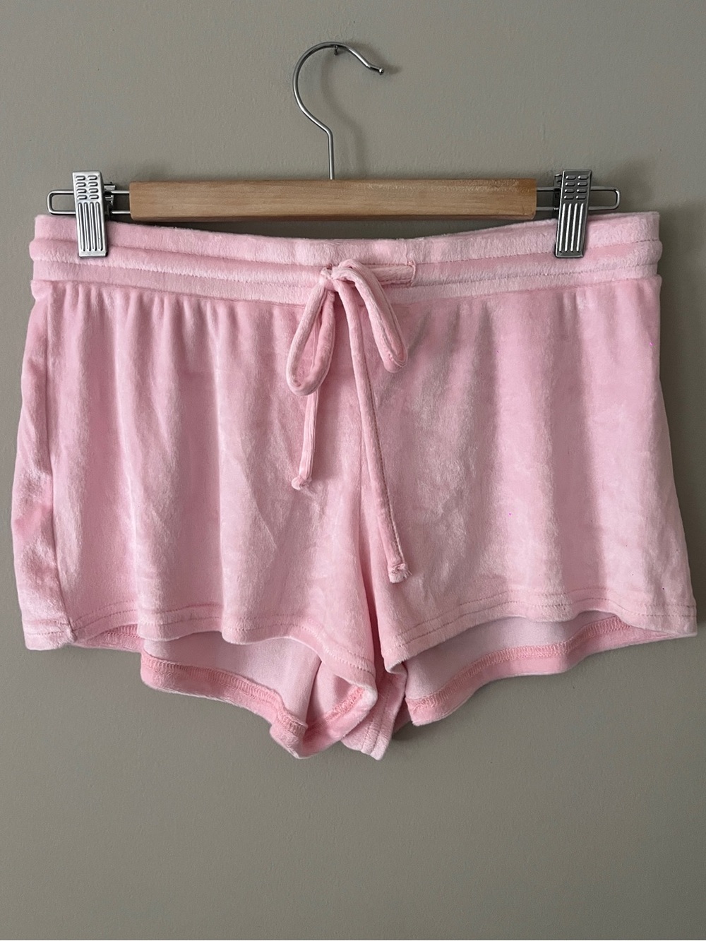 Juicy Couture Plush Pink Drawstring Lounge Shorts
